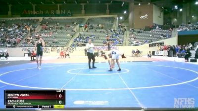 190 lbs Cons. Round 3 - Zach Russ, Highlands High School vs Jostyn Zayas, Southern