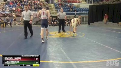 152 lbs Quarterfinals (8 Team) - Lucas Selzler, E2-Fargo Davies vs Brayden Morris, W3-Bismarck Century