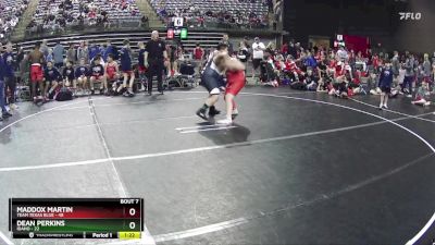 160 lbs Semis & 1st Wrestleback (8 Team) - Maddox Martin, Team Texas Blue vs Dean Perkins, Idaho