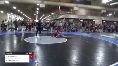 110 lbs Rnd Of 32 - Arisna Stott, Aviator Grappling Academy vs Alexa Marshall, Panguitch Wrestling