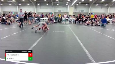 100 lbs Cons. Round 1 - Wyatt Manbeck, Noke Wrestling RTC vs Brayden Brill, 84 Athletes