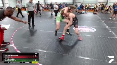 100 lbs Round 4 (6 Team) - JT Milligan, Team Palmetto vs Jackson Carr, Glasgow