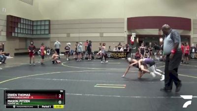 78 lbs Semis & 1st Wrestleback (8 Team) - Owen Thomas, Untouchables White vs Mason Pitzen, Foxfire WC