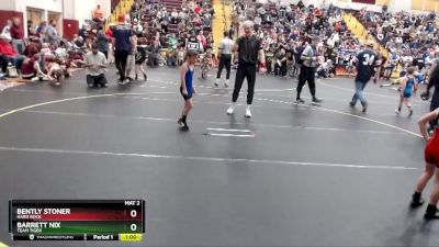 52 lbs Quarterfinal - Bently Stoner, Hard Rock vs Barrett Nix, Team Tiger