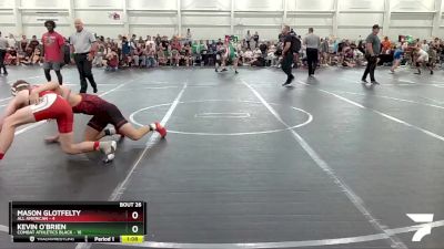 132 lbs Round 7 (8 Team) - Mason Glotfelty, All American vs Kevin O`Brien, Combat Athletics Black