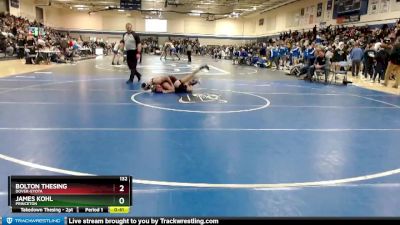 132 lbs Cons. Round 4 - Bolton Thesing, Dover-Eyota vs James Kohl, Princeton