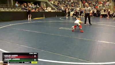 45 lbs Cons. Semi - Kaylee Harris, Hawks WC Lincoln vs Parker Landers, DC Elite