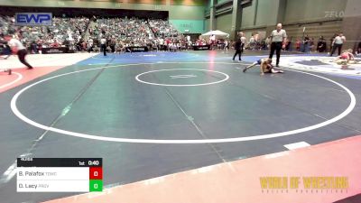 40 lbs Quarterfinal - Brandon Palafox, Top Dog Wrestling Club vs Dikota Lacy, Proviso Township Gladiators