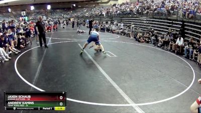 120 lbs Quarterfinals (8 Team) - Jaxen Schaub, Kansas Rattlers vs Andrew Kamins, Team Texas Red