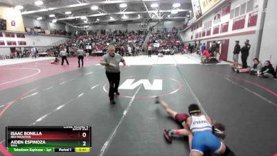 113 lbs Cons. Round 4 - Isaac Bonilla, Red Mountain vs Aiden Espinoza, Pima