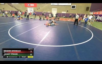 170 lbs Champ. Round 1 - Johnny Strauss, IL vs Braeden Simoneaux, LA