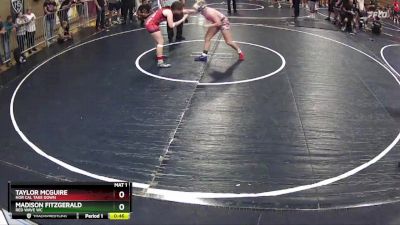 135 lbs Cons. Round 2 - Taylor McGuire, Nor Cal Take Down vs Madison Fitzgerald, RED WAVE WC