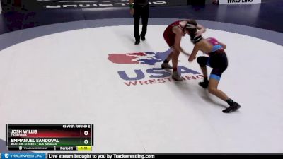 138 lbs Champ. Round 2 - Emmanuel Sandoval, Beat The Streets - Los Angeles vs Josh Willis, California