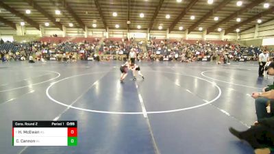 67 lbs Cons. Round 2 - Hunter McEwan, Aviator Wrestling Club vs Case Cannon, Payson Pride