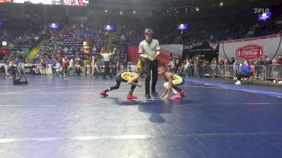 75 lbs Round Of 32 - Saraj Thompson, Erie vs Gunner Martin, West Allegheny