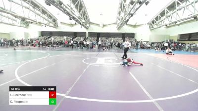 51-T lbs Quarterfinal - Lucas Corredor, Pride Wrestling vs Cade Rappo, Central Bucks K-8