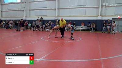 108-C lbs Consi Of 16 #1 - Zac Dodt, OH vs Jaxsen Jean, IN