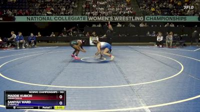 143 lbs Champ. Round 1 - Saniyah Ward, D`Youville vs Maddie Kubicki, Presbyterian