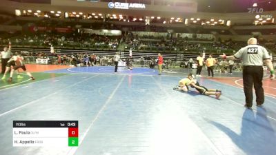 110 lbs Semifinal - Lucas Paula, Olympic vs Hunter Appello, Frost Gang