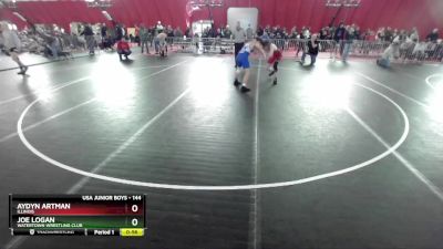 144 lbs Cons. Round 3 - Joe Logan, Watertown Wrestling Club vs Aydyn Artman, Illinois