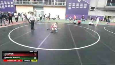 83 lbs Cons. Round 3 - Jack Falk, WI vs Graysen Koepke, WI