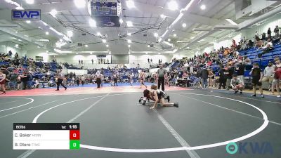 80 lbs Quarterfinal - Chance Baker, Morris Eagle Wrestling Club vs Brayden Otero, Team Tulsa Wrestling Club