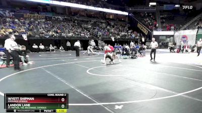 106 Class 2 lbs Semifinal - Wyett Shipman, Excelsior Springs vs Landon Lane, St. Michael The Archangel Catholic