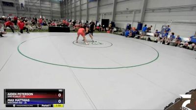 182 lbs Round 1 (8 Team) - Aiden Peterson, Ohio Scarlet vs Max Matthias, Wisconsin Red