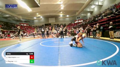 67 lbs Rr Rnd 1 - Jackson Hermann, Greater Heights Wrestling vs Ike Payne, Hilldale Youth Wrestling Club