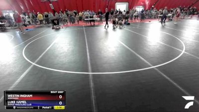 100 lbs Quarterfinal - Westin Ingham, Wisconsin vs Luke Hamel, Rapids Wrestling Club