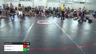 96 lbs Semifinal - Wyatt Sartori, Team Gotcha vs Mason Brown, Olympia National