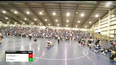 120 lbs Cons. Round 2 - Dasan Burgos, Roy Wrestling Club vs Andres Curiel, West Jordan