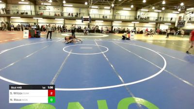 111A lbs Semifinal - Sean Wilcox, Sunkist Kids Monster Garage vs Nathan Rioux, Avon High School