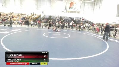 101 lbs Round 1 - Luca Acciari, Wayne Wrestling Club vs Kyle Dilker, Club Not Listed