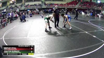 195 lbs Champ. Round 1 - Preston Burbach, Central City Junior Wrestling vs Bentley Stull, Gering Wrestling Club