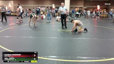 115 lbs Round 2 (4 Team) - Charlie Miserindi, Ohio Gold vs Will Smith, Contenders WA