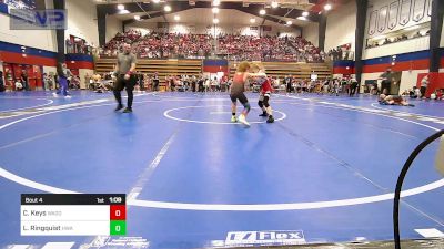 80 lbs Round Of 16 - Cooper Keys, Wagoner Takedown Club vs Lukus Ringquist, HURRICANE WRESTLING ACADEMY