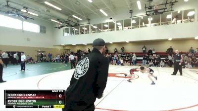 77 lbs Quarterfinal - Shepherd Cesmat, Snoqualmie Valley Wrestling Club vs Ryder Eggleston, Piranha Wrestling Club