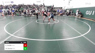 190 lbs Quarterfinal - Cole Snider, Branford vs Aidyn Davies, Bristol Eastern