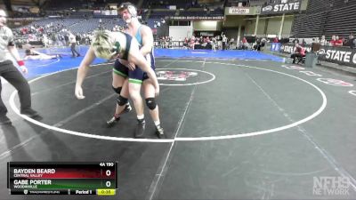 4A 190 lbs Cons. Round 2 - Gabe Porter, Woodinville vs Bayden Beard, Central Valley