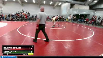 144 lbs Champ. Round 1 - Garrette Cruz, Greeley West vs Celestino Gonzales, Air Academy