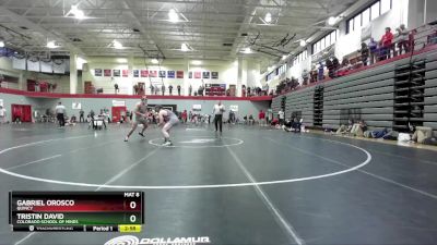 165 lbs Cons. Round 2 - Tristin David, Colorado School Of Mines vs Gabriel Orosco, Quincy