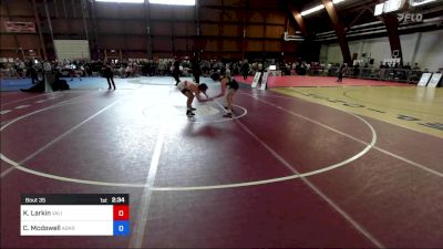 132A lbs Rr Rnd 1 - Kyler Larkin, Valiant College Prep vs Collin Mcdowell, Askren Wrestling Academy