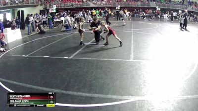 48-49 lbs Cons. Round 1 - Jaxyn Pfanstiel, Weeping Water vs Maleaha Koch, Scottsbluff Wrestling Club