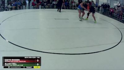 218 lbs Semifinal - Gavyn Rhoden, Beatrice High School Wrestling vs Elijah Fjell, Double Dog Wrestling Club