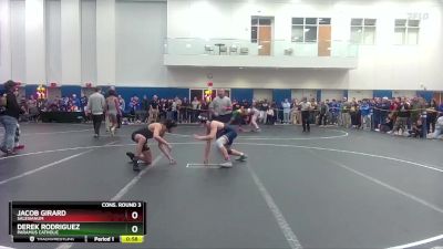 132 lbs Cons. Round 3 - Derek Rodriguez, Paramus Catholic vs Jacob Girard, Salesianum