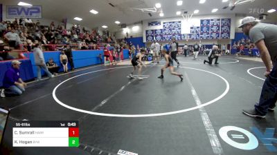 55-61 lbs Rr Rnd 1 - Colten Sumrall, Harrah Little League Wrestling vs Karson Hogan, Bristow Youth Wrestling