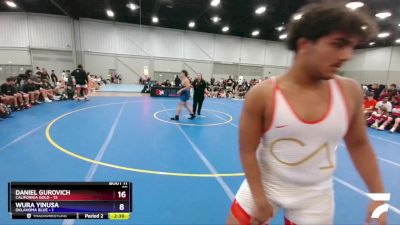 220 lbs Placement Matches (8 Team) - Adam Farha, California Gold vs Gunner Wilson, Oklahoma Blue