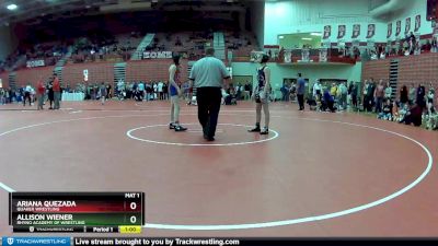 125 lbs Cons. Round 2 - Ariana Quezada, Quaker Wrestling vs Allison Wiener, Rhyno Academy Of Wrestling