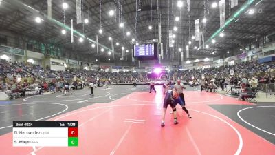 145 lbs Round Of 32 - Daniel Hernandez, Cedaredge Middle School vs Solo Mays, Preston Middle School